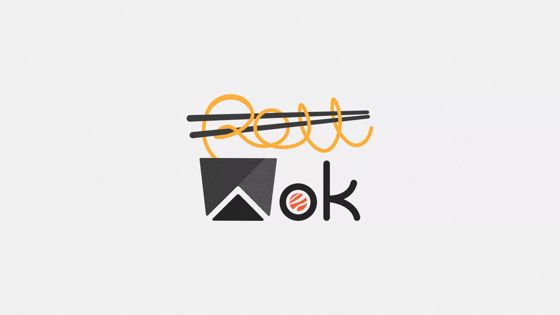 Разработка логотипа суши-бара «Roll Wok Club» в Артёмовске